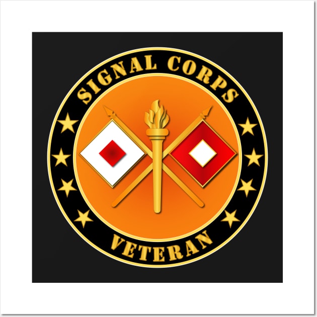 Army - Signal Corps Veteran Wall Art by twix123844